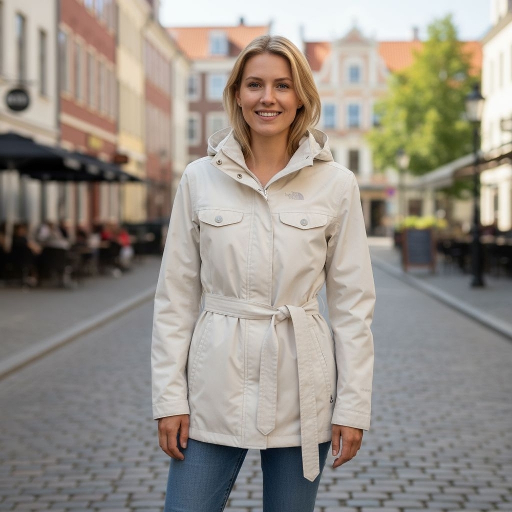The North Face Women's White Utility Jacket Size Large Hy Vent 😍